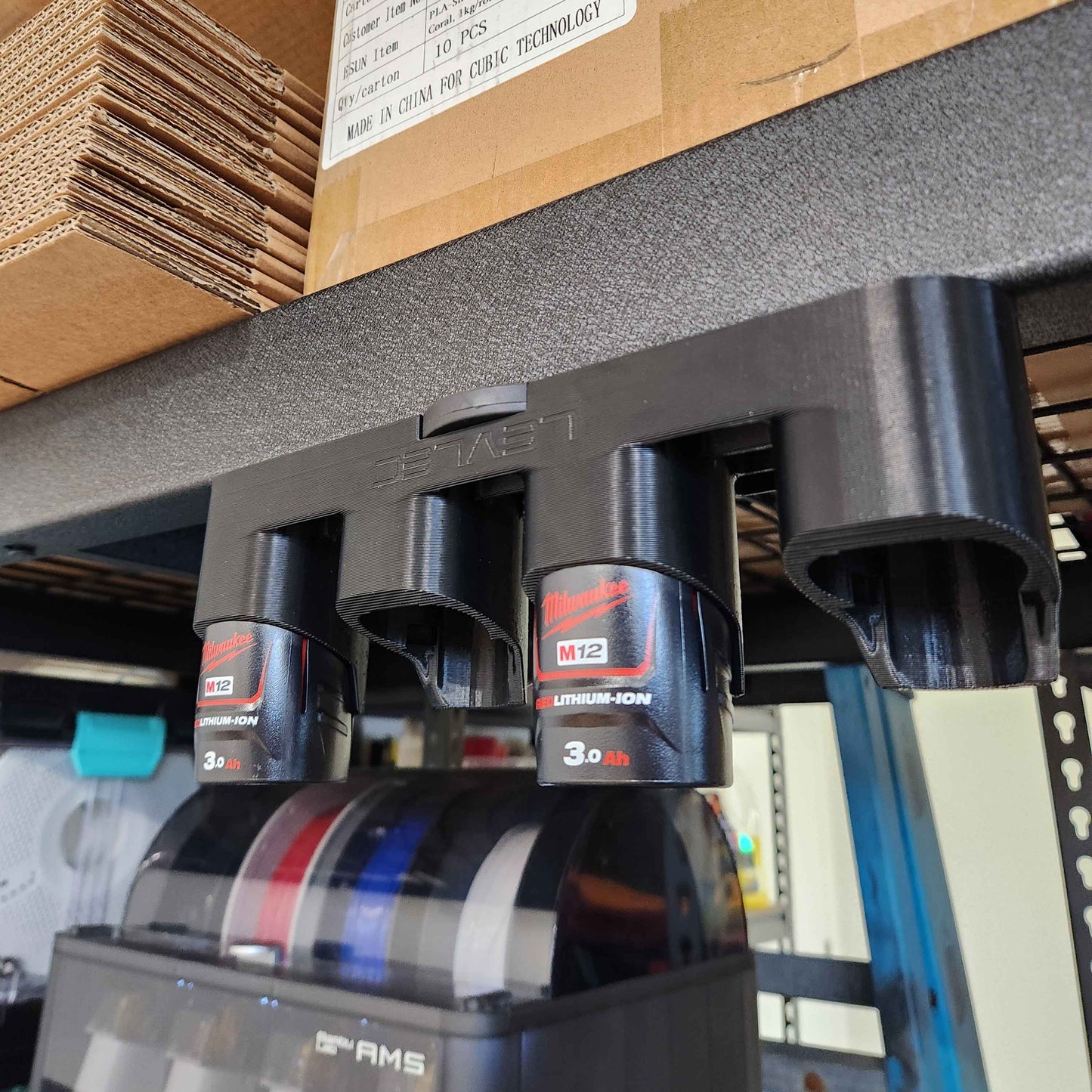 Battery Holder suits M12 - Magnetic Bottom Mount