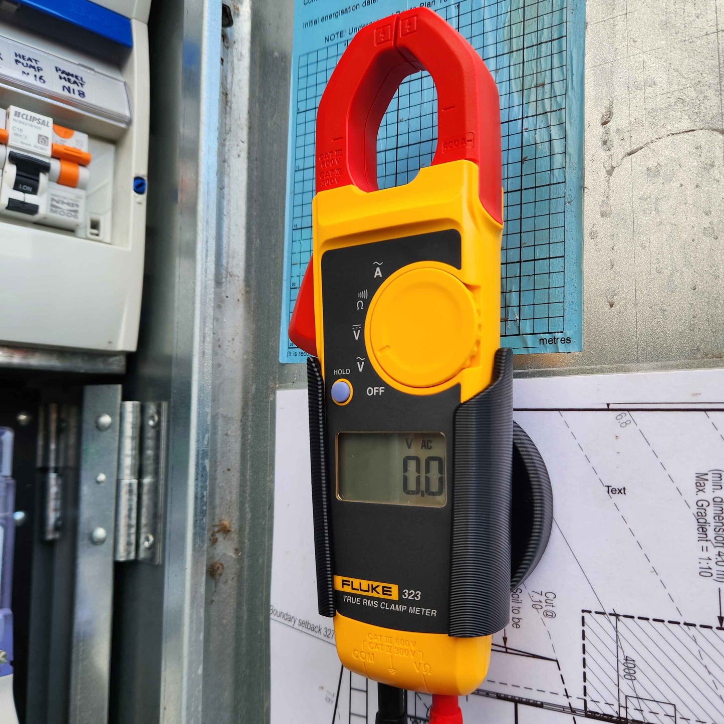 Magnetic Multimeter Holder - Suits Fluke 323, 324 & 325